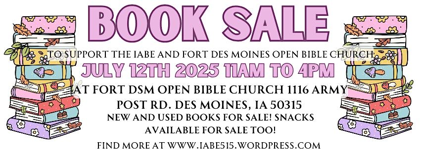 Book Sale by IABE, 12 July | Event in Des Moines | AllEvents