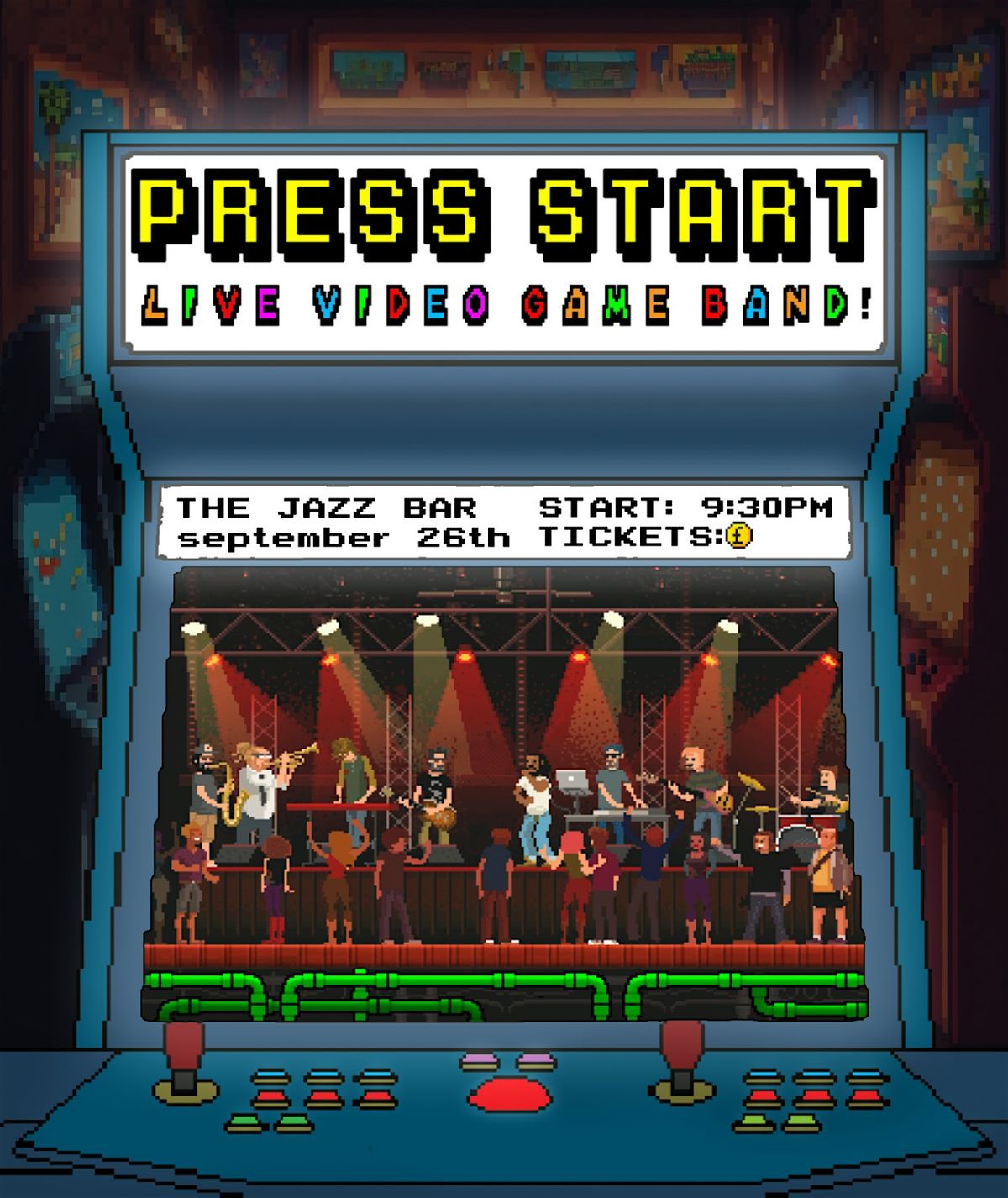 Press Start! A live music gaming experience![Jazz Fusion - Videogame Music], 11 December | Event in Edinburgh