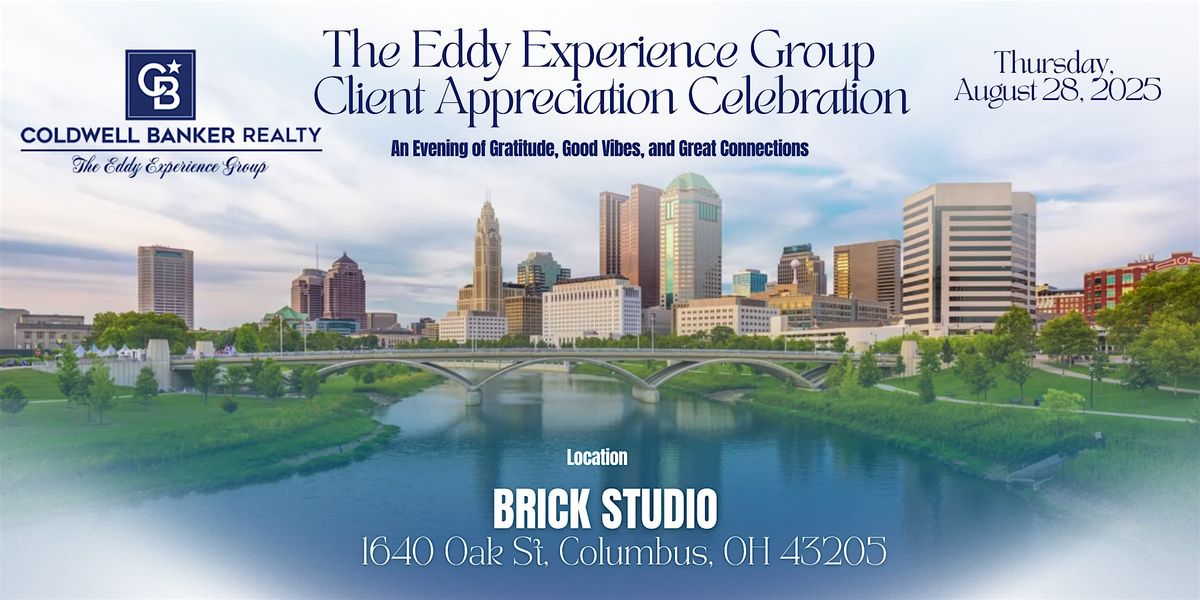 The Eddy Experience Client Appreciation Event, 28 August | Event in Columbus | AllEvents