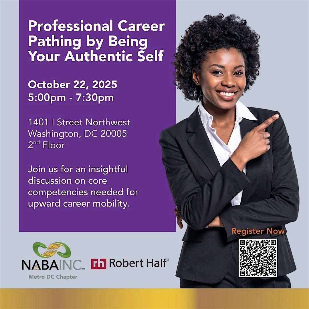NABA Metro DC and Robert Half Present: Professional Career Pathing, 22 October | Event in Washington | AllEvents