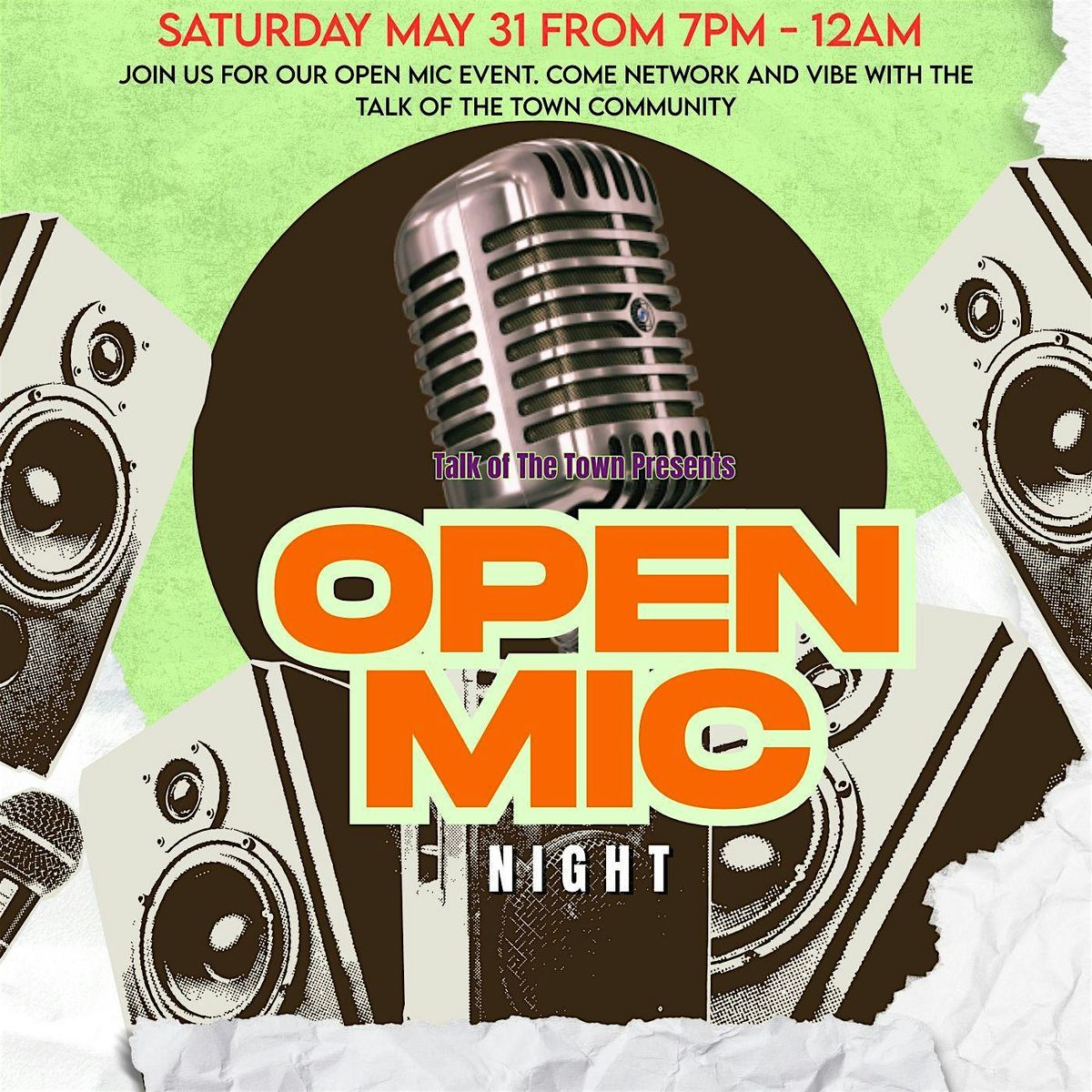 Open Mic with Talk of the Town Show, 31 May | Event in Queens | AllEvents