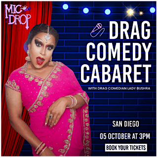 DRAG COMEDY CABARET, 5 October | Event in San Diego | AllEvents