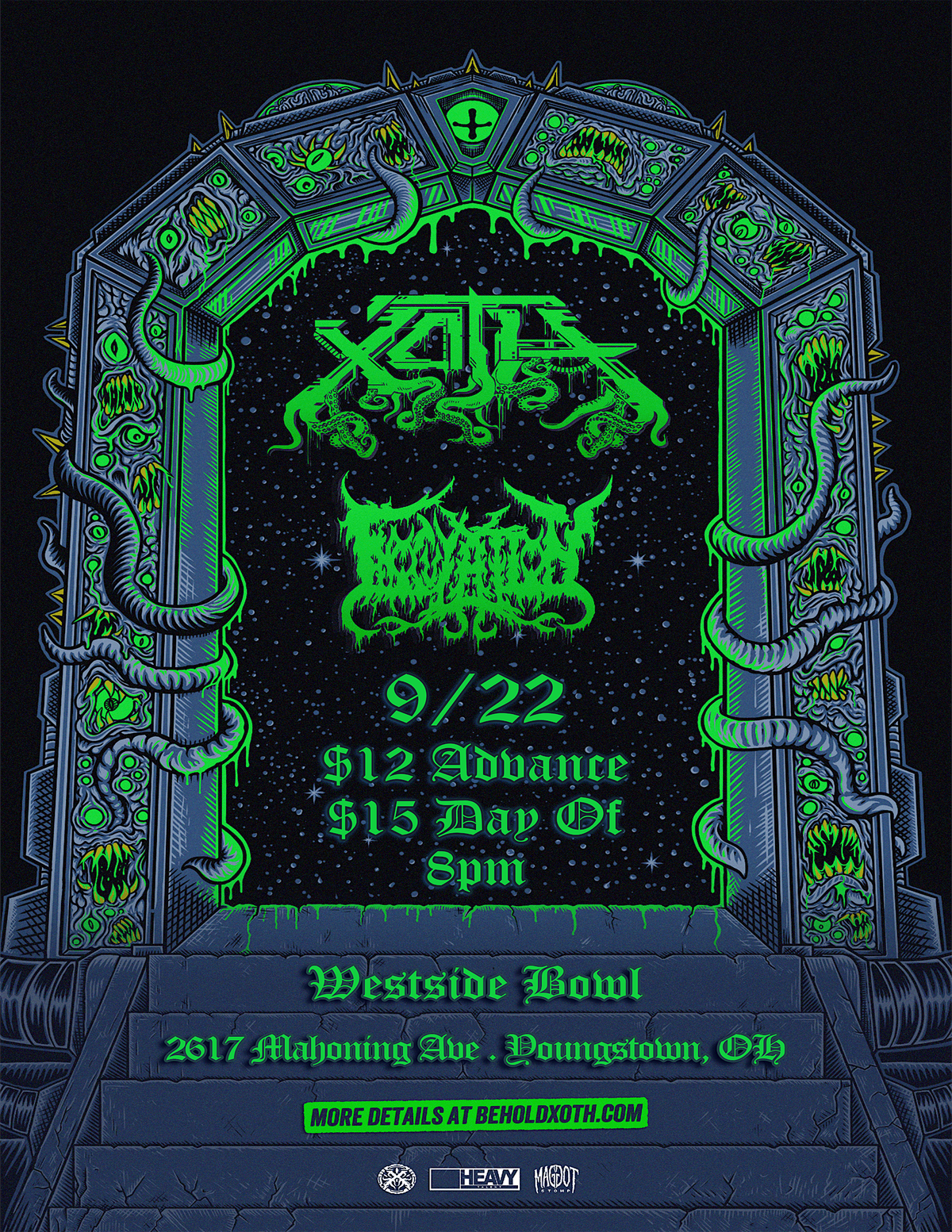 Xoth/Inoculation, 22 September | Event in Youngstown | AllEvents