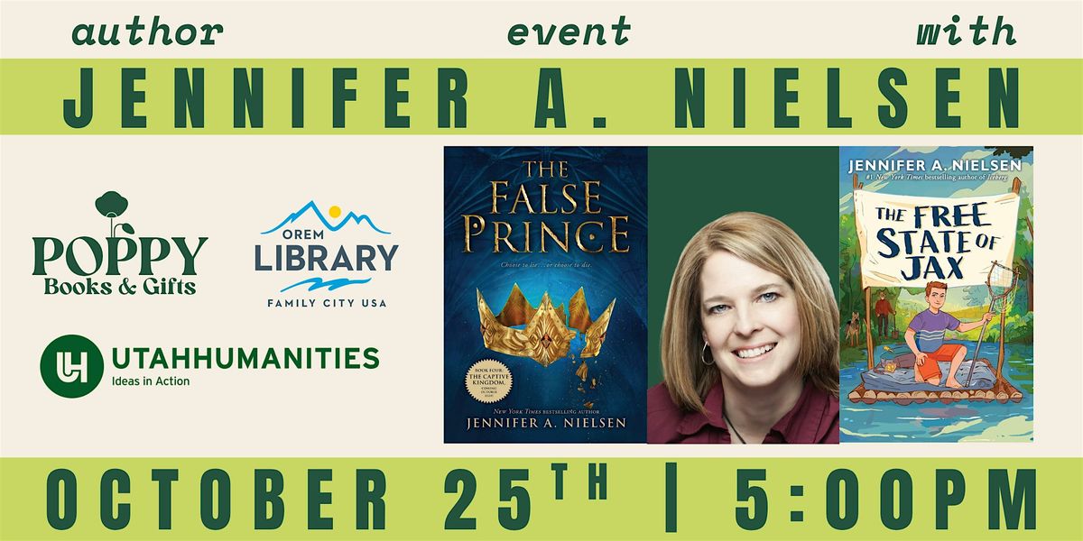 Author Event JENNIFER A. NIELSEN, 25 October | Event in Orem | AllEvents