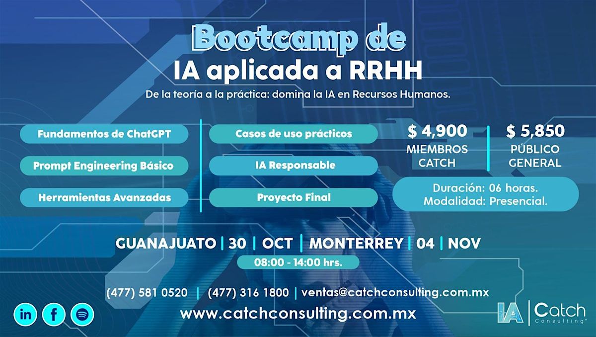 BootCamp  de IA aplicada a RH MTY, 4 November | Event in Monterrey | AllEvents