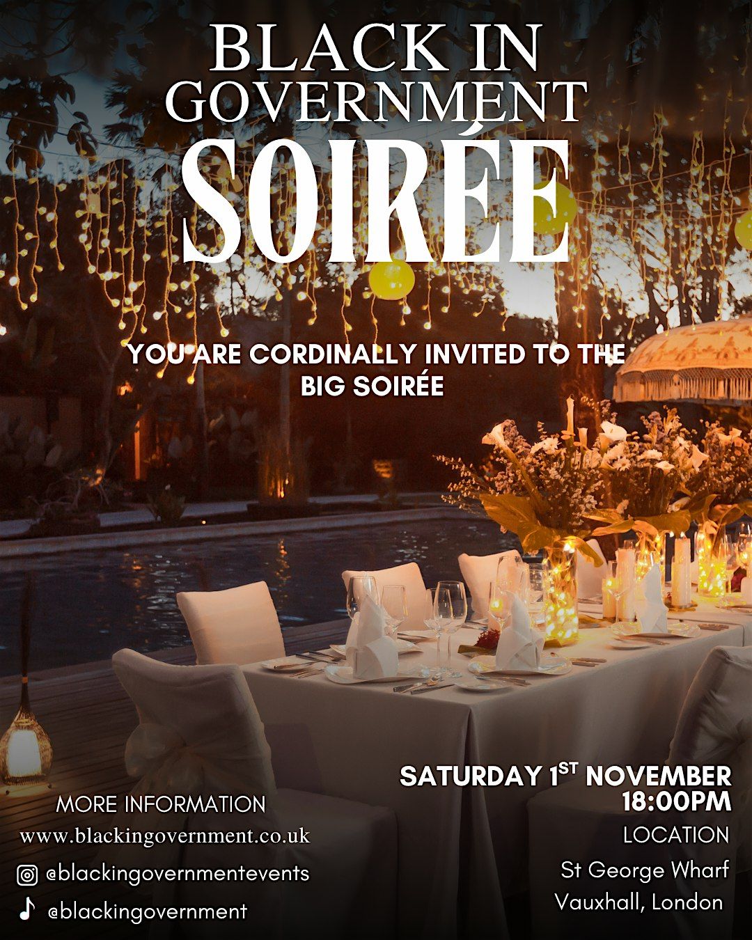 The BIG Soirée, 1 November | Event in London | AllEvents