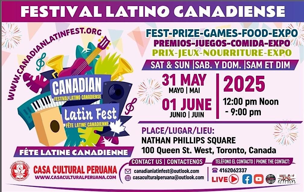 CANADIAN LATIN FEST 2025, 31 May | Event in Toronto | AllEvents