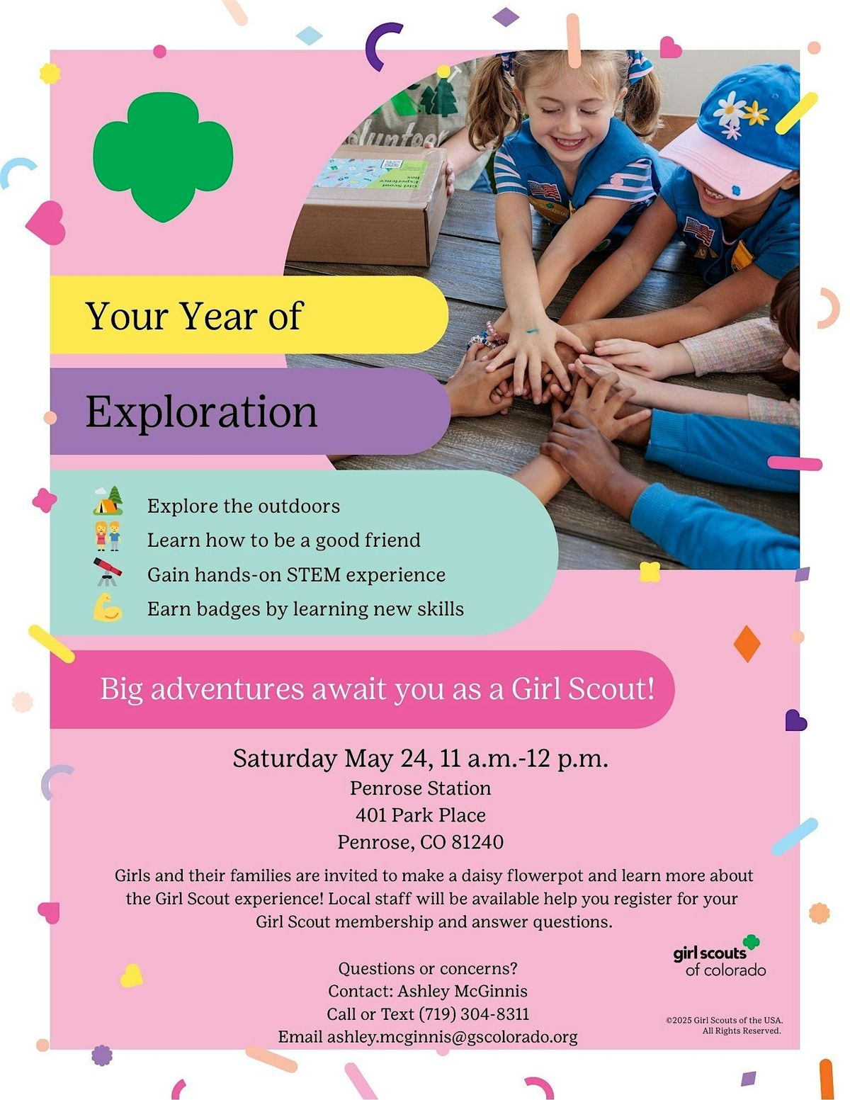 Explore Daisy Girl Scouts (Canon City), 24 May | Event in Penrose | AllEvents