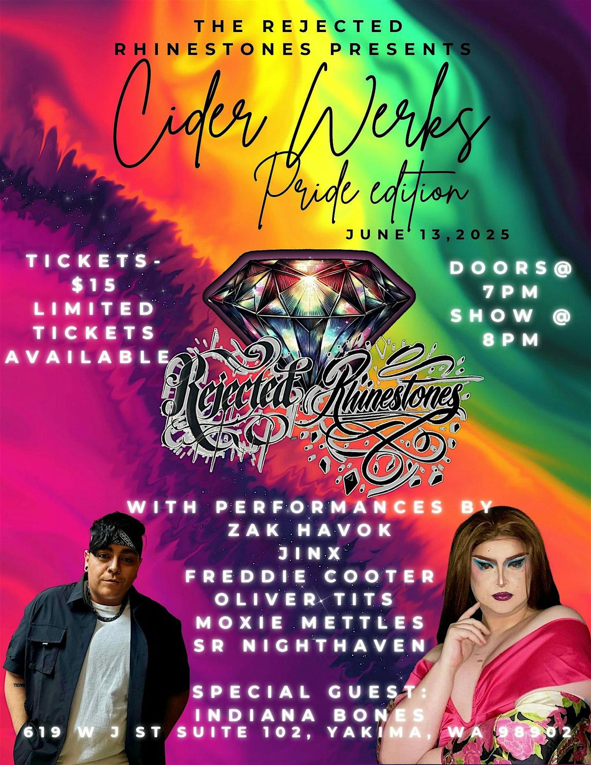 The Rejected Rhinestones Presents- CIDER WERKS - Pride Edition, 13 June | Event in Yakima | AllEvents