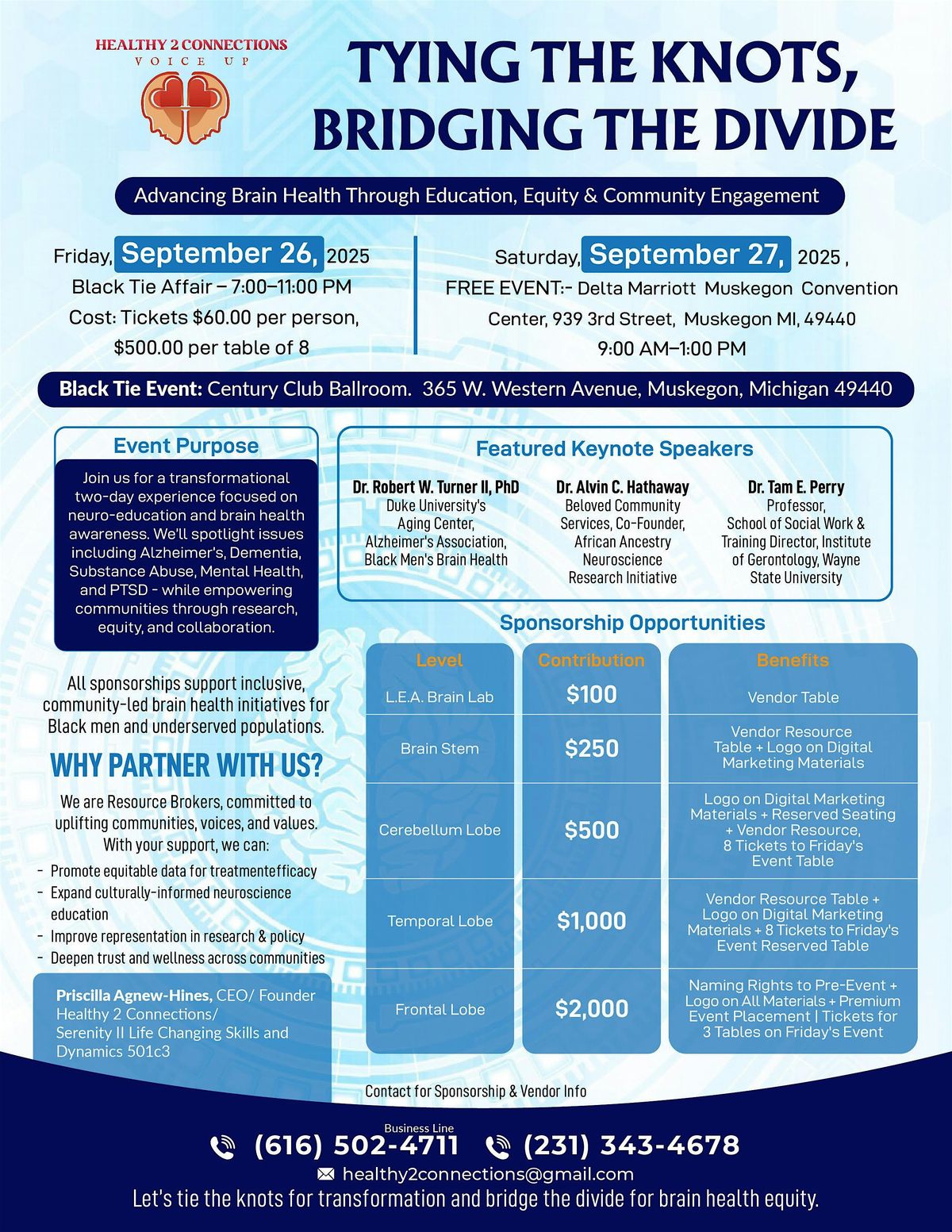 Tying the Knots and Bridging the Divide, 26 September | Event in MUSKEGON | AllEvents