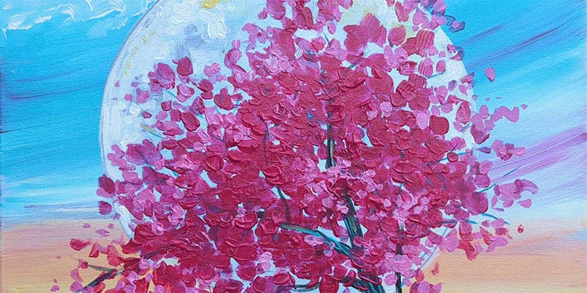 Flowering Tree on the Ocean - Paint and Sip by Classpop!™, 27 July | Event in Lexington | AllEvents