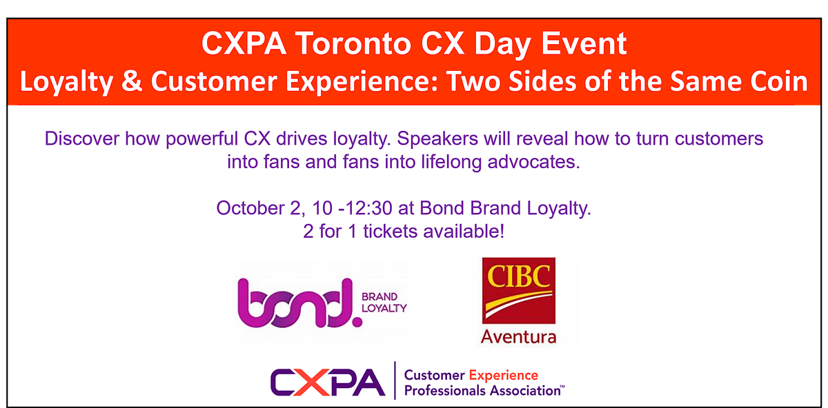Loyalty and Customer Experience: Two Sides of the Same Coin | Event in Toronto | AllEvents
