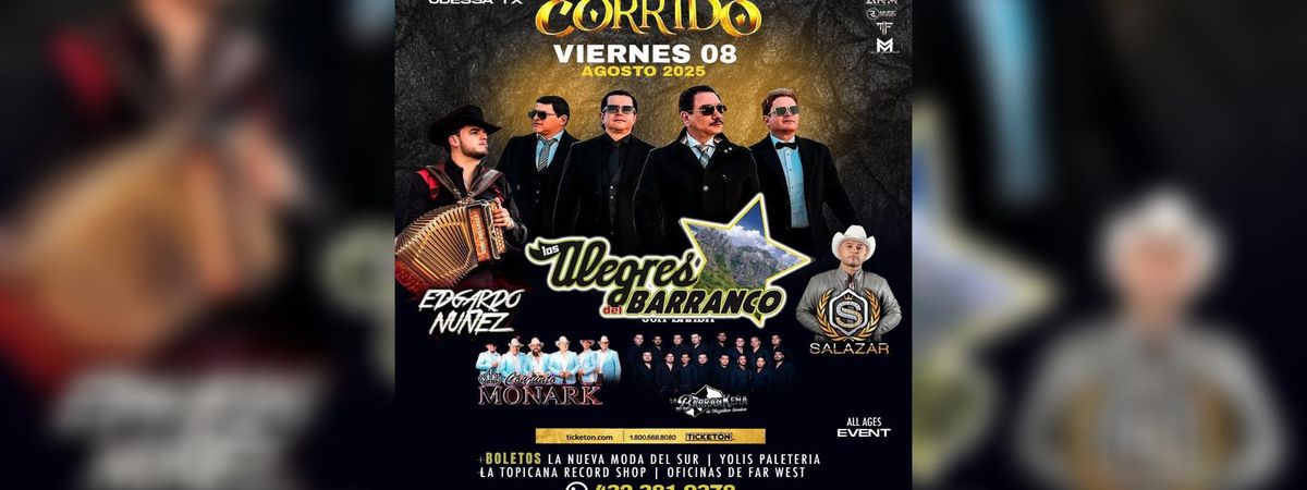 EDGARDO NUÑEZ, LOS ALEGRES DEL BARRANCO & MAS, 8 August | Event in Odessa | AllEvents
