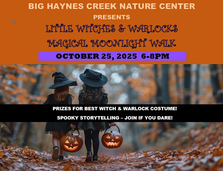 Little Witches & Warlocks Magical Moonlight Walk!, 25 October | Event in Conyers | AllEvents