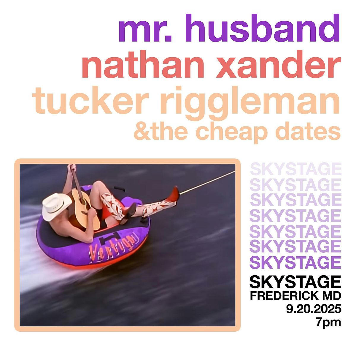 Concert: Mr. Husband, Nathan Zander, Tucker Riggleman & the Cheap Dates, 20 September | Event in Frederick