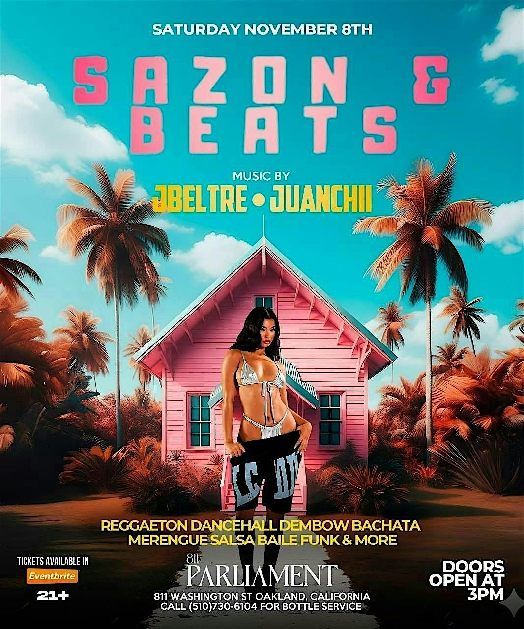 Sazon & Beats Oakland Day Party, 8 November | Event in Oakland | AllEvents