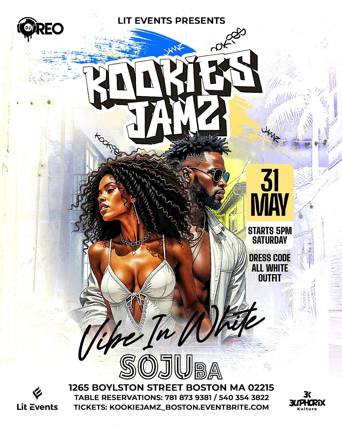 KOOKIES JAMZ BOSTON - VIBE IN WHITE DAY PARTY, 31 May | Event in Boston | AllEvents