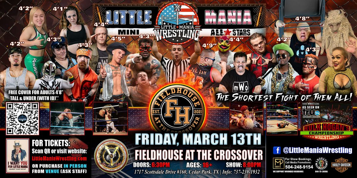 Leander, TX - Little Mania Mini Wrestling @ The Fieldhouse At The Crossover, 13 March | Event in Leander | AllEvents
