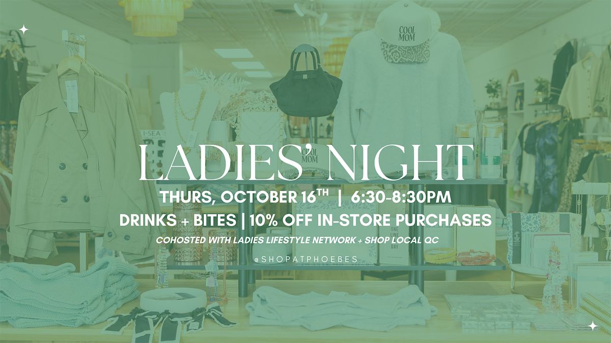 Ladies' Night | Drinks, Bites, & 10% Off!, 16 October | Event in Pineville | AllEvents