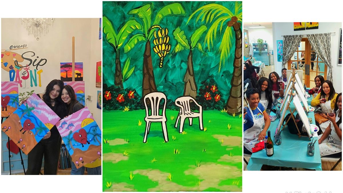BYOB Sip & Paint Event - “Bad Bunny Night", 24 August | Event in Chicago | AllEvents