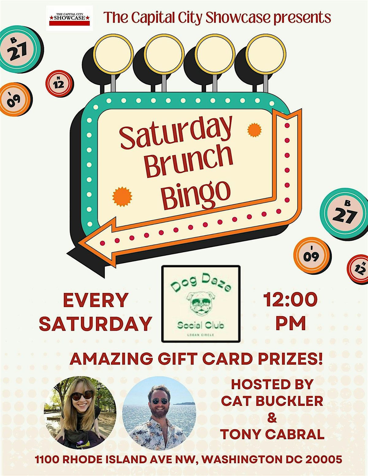 Saturday Brunch Bingo at Dog Daze Social Club | Event in Washington | AllEvents