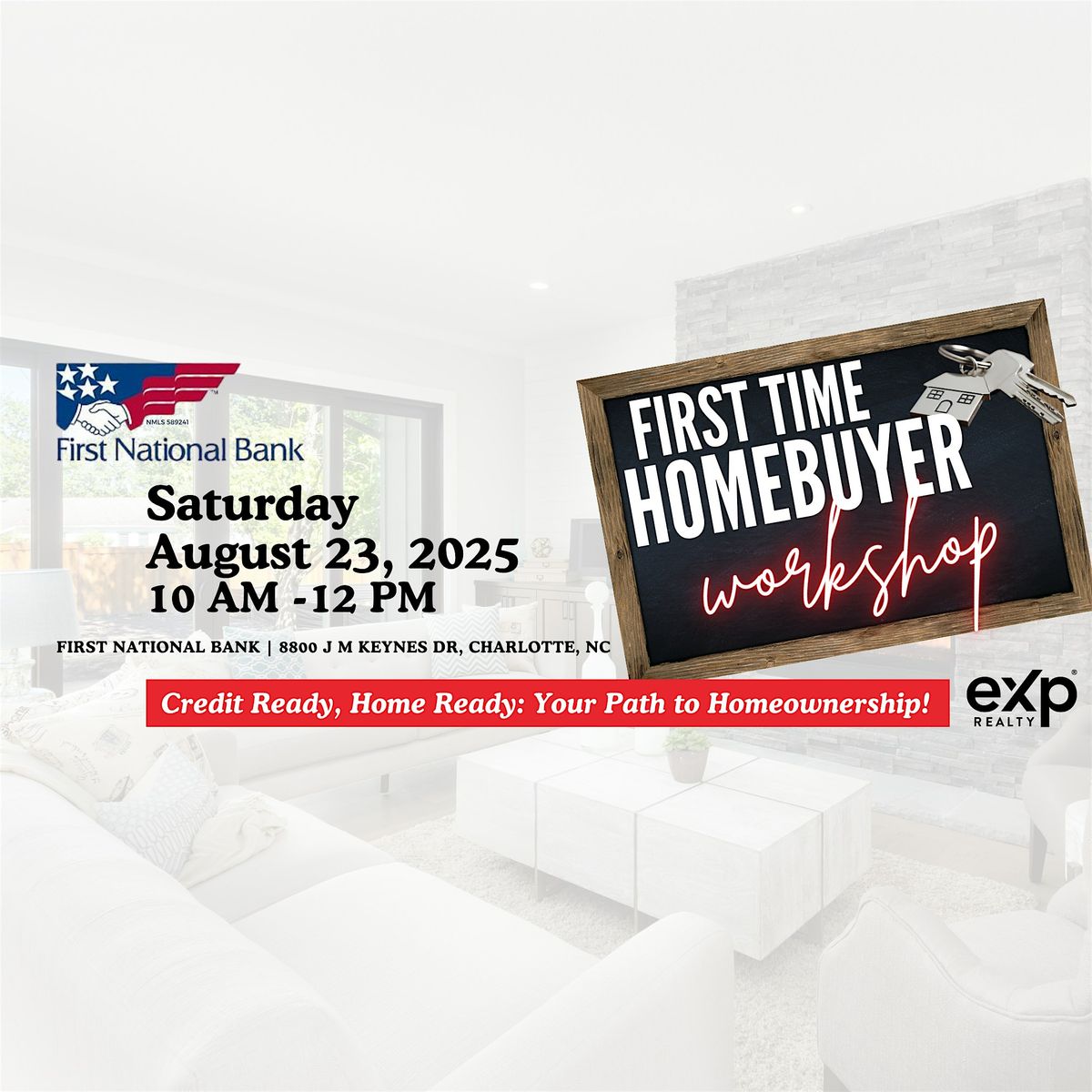 Credit Ready, Home Ready: Your Path to Homeownership!, 23 August | Event in Charlotte | AllEvents