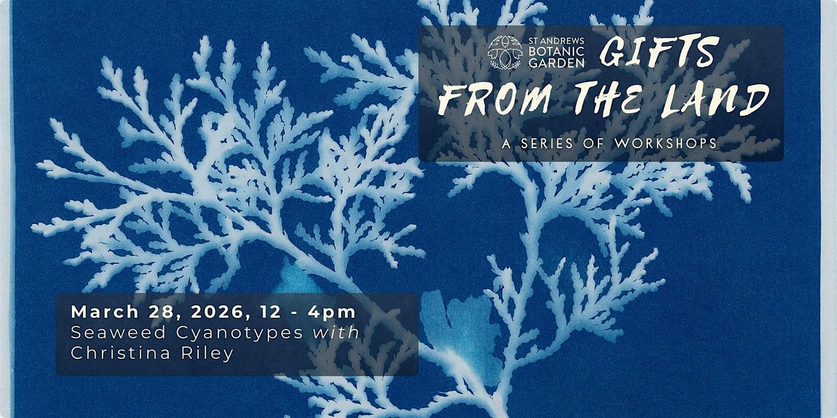 Gifts from the Land: Seaweed Cyanotypes with Christina Riley, 28 March | Event in St Andrews | AllEvents