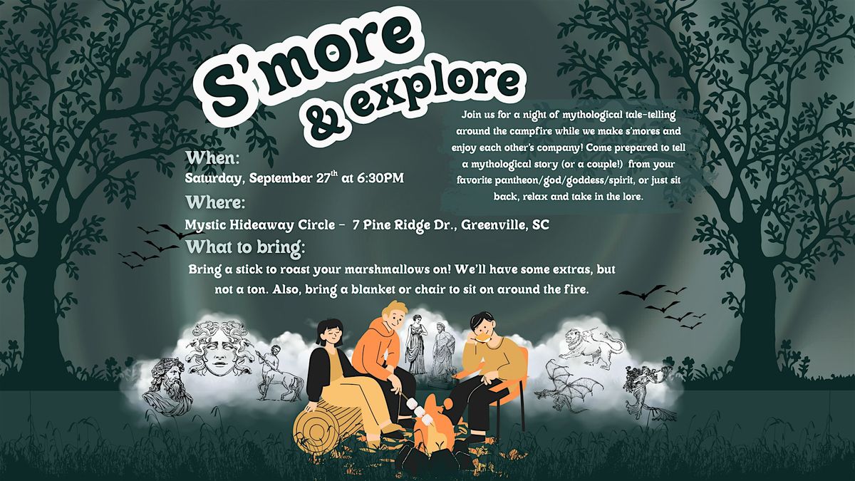 S'More and Explore: A Mythological Storytelling Night, 27 September | Event in Greenville | AllEvents