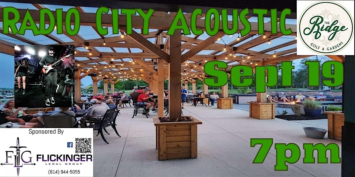 Radio City Acoustic at The Ridge, 19 September | Event in Marysville | AllEvents