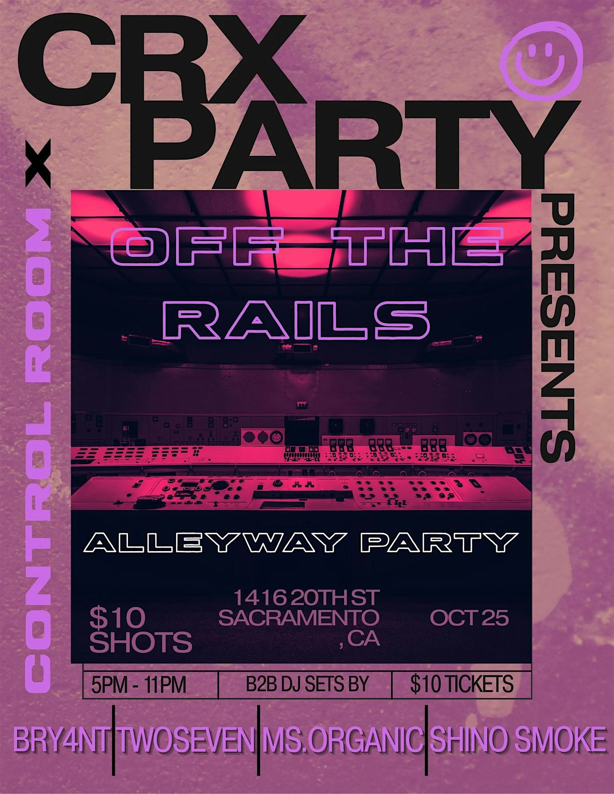 OFF THE RAILS, 25 October | Event in Sacramento | AllEvents