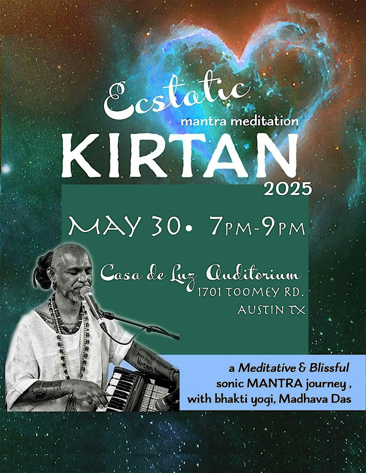 Kirtan with Bhakti Yogi Madhava Das, 30 May | Event in Austin | AllEvents