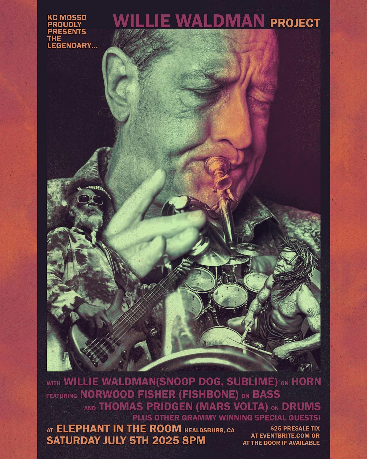 Willie Waldman Project, 5 July | Event in Healdsburg | AllEvents