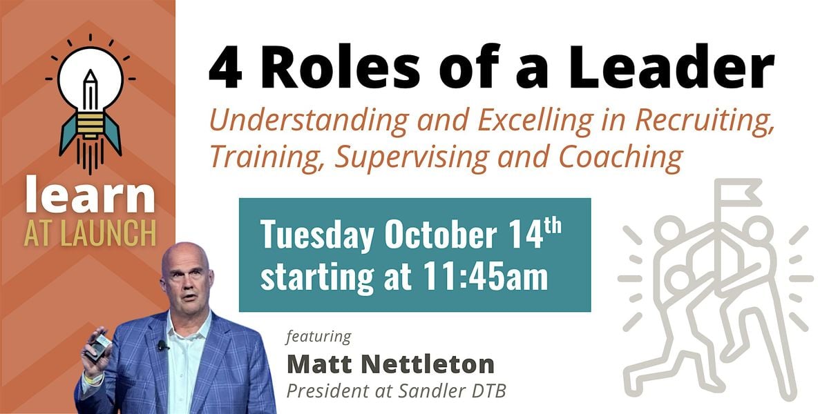 Learn At Launch: 4 Roles of a Leader, 14 October | Event in Fishers | AllEvents
