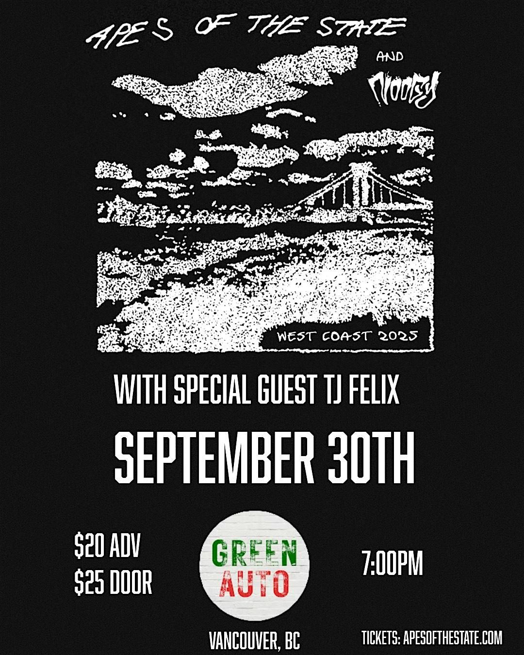 Apes of State, Noogy, TJ Felix, 30 September | Event in Vancouver | AllEvents
