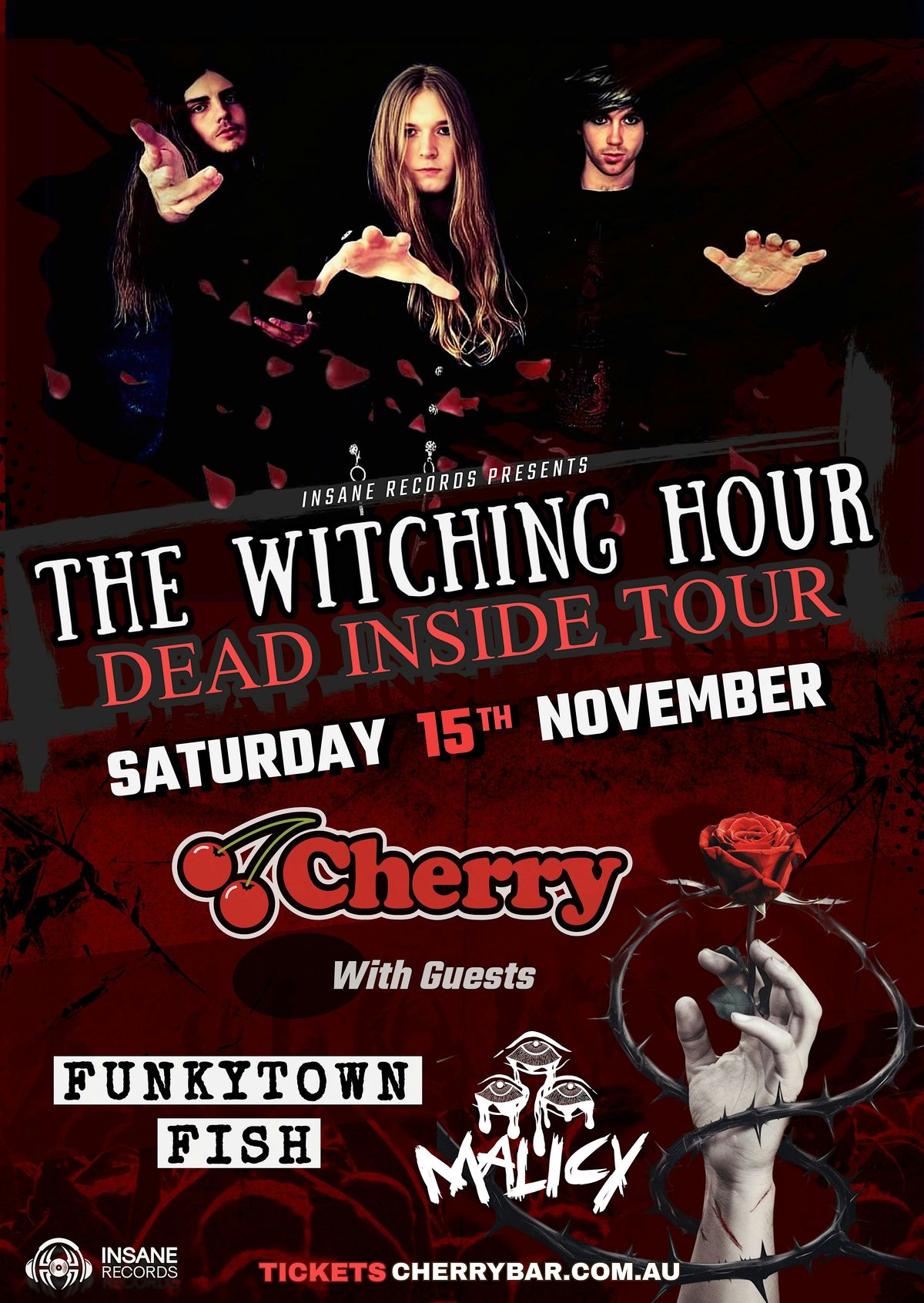 The Witching Hour live at Cherry Bar, SAT NOV 15, 15 November | Event in Melbourne | AllEvents