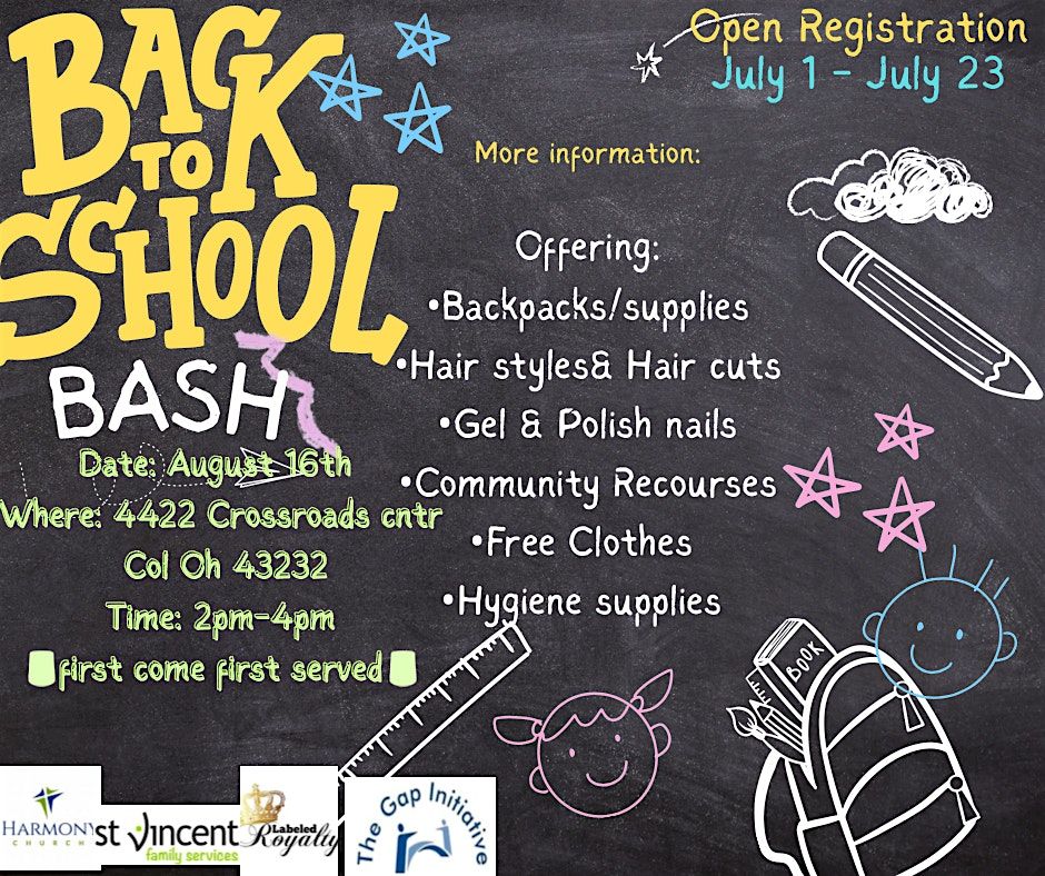 Back to school Bash, 16 August | Event in Columbus | AllEvents