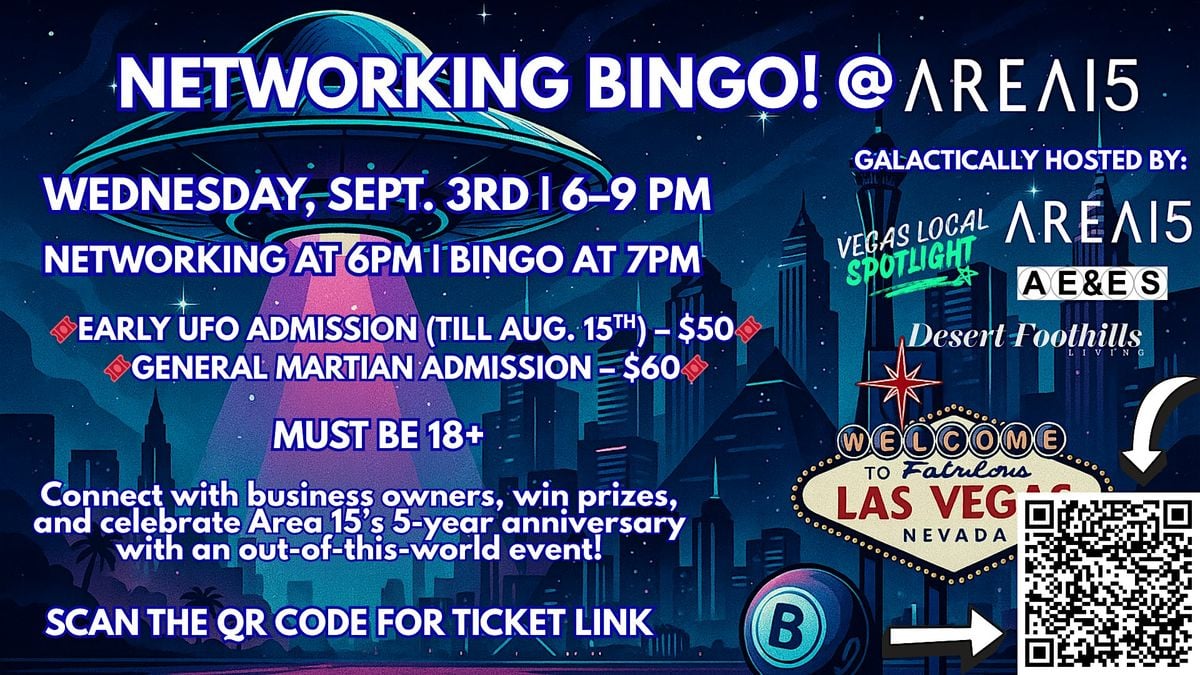 Alien Bingo Networking! @Area 15, 3 September | Event in Las Vegas | AllEvents