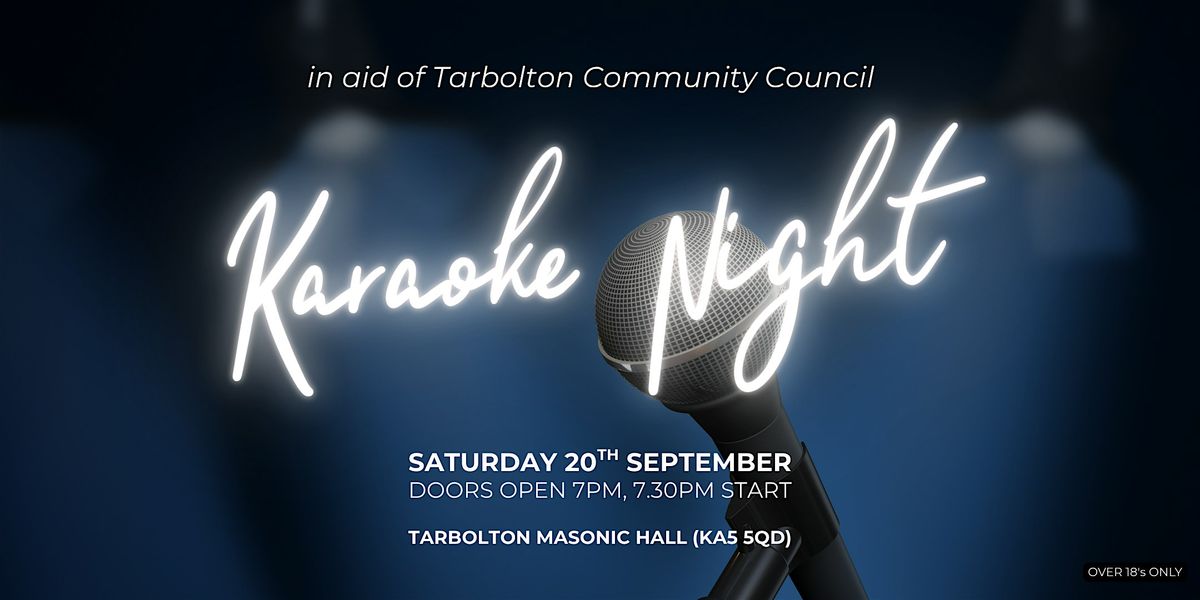 Tarbolton Karaoke Night with Performance by Just Really Good Friends, 20 September | Event in Prestwick | AllEvents