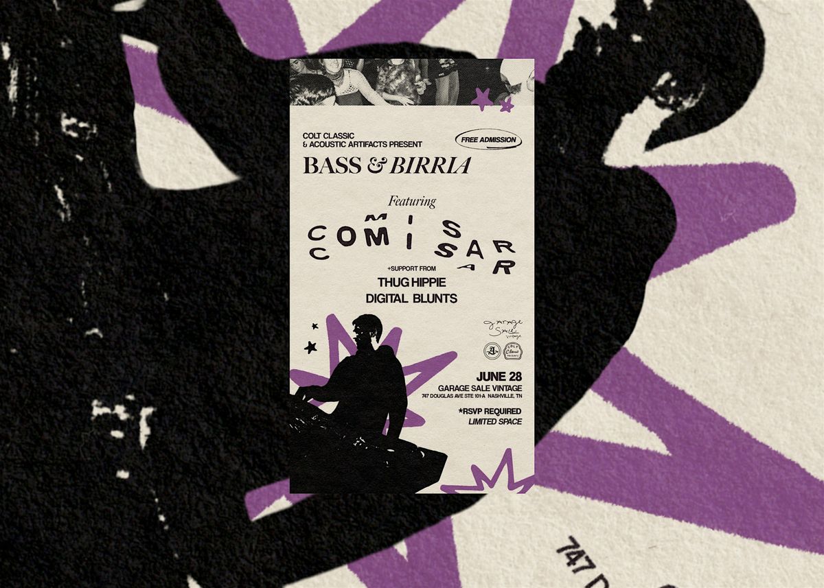 Bass & Birria - Featuring Comisar (Free Show), 28 June | Event in Nashville | AllEvents