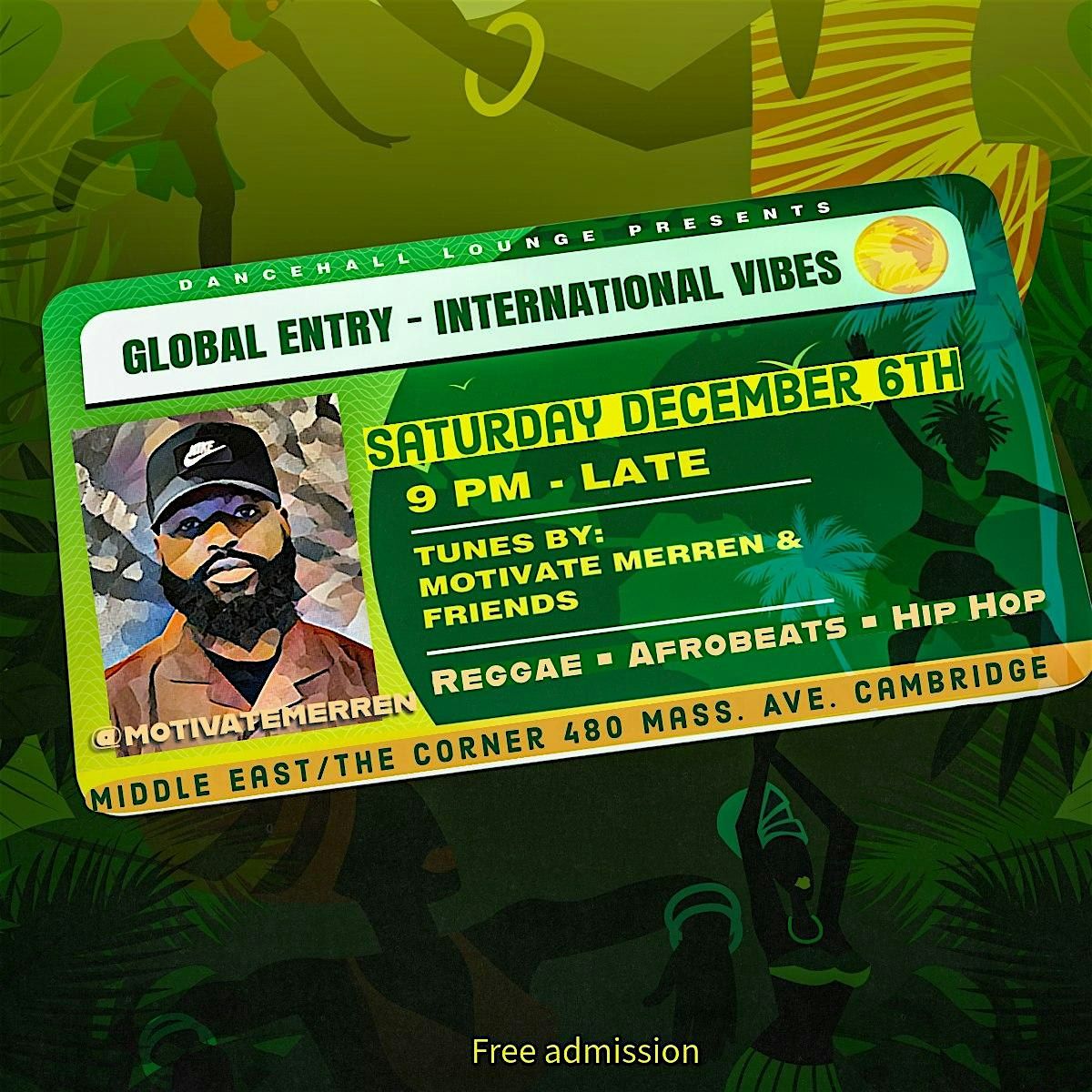 Global Entry, 6 December | Event in Cambridge | AllEvents