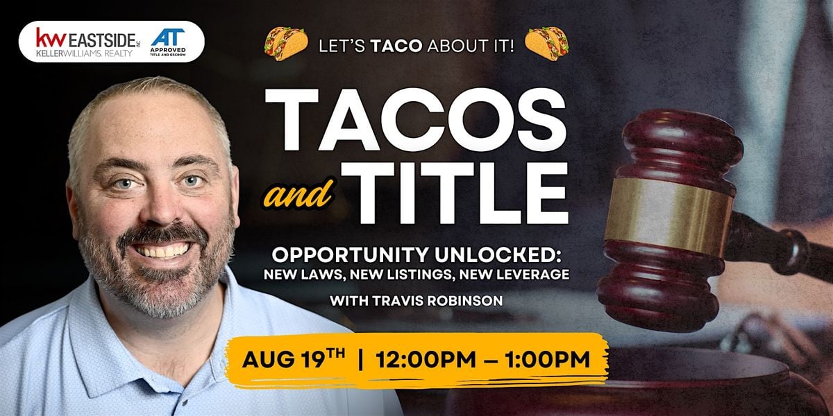Opportunity Unlocked: New Laws, New Listings, New Leverage, 19 August | Event in Kirkland | AllEvents