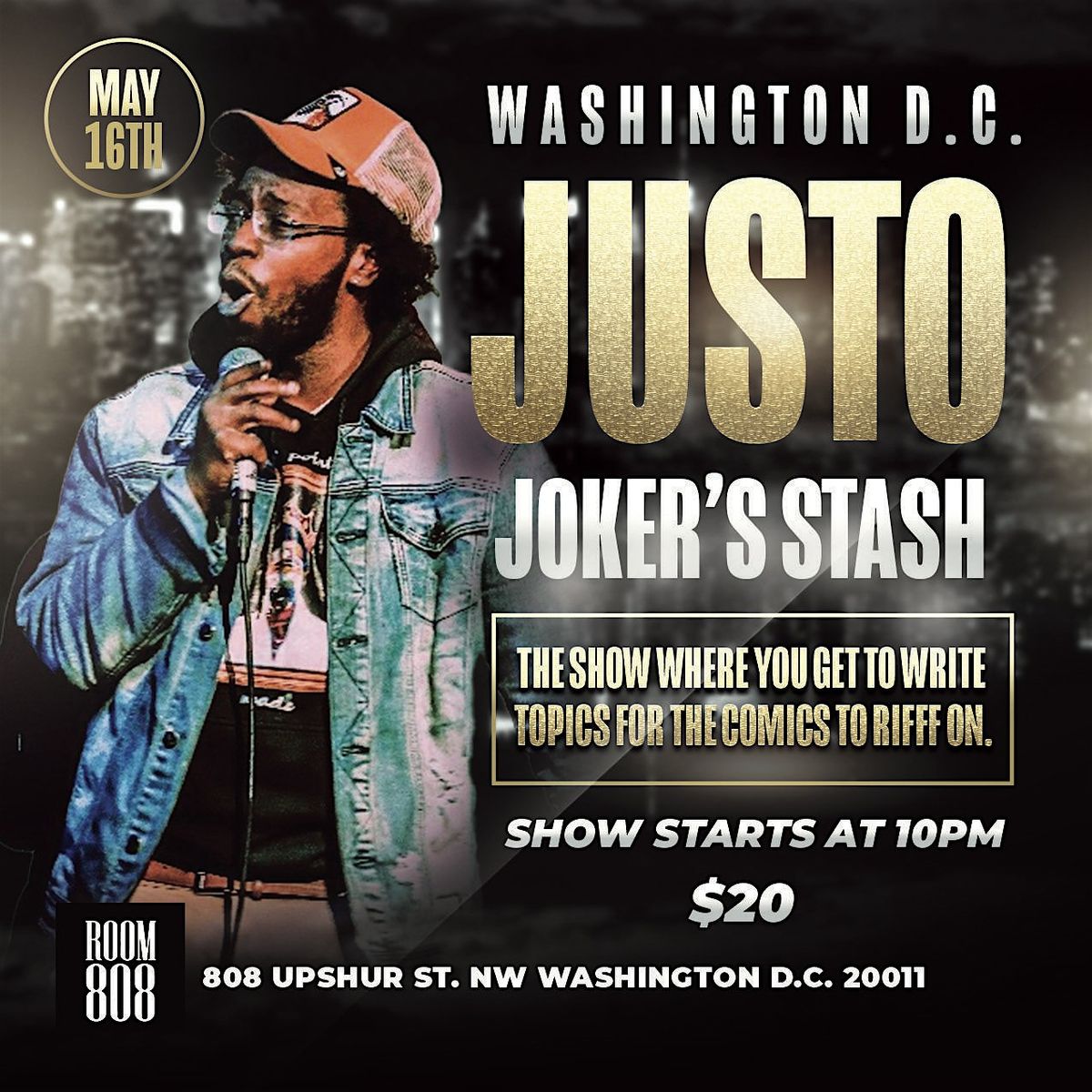Justo's Joker Stash at Room 808 | Event in Washington | AllEvents