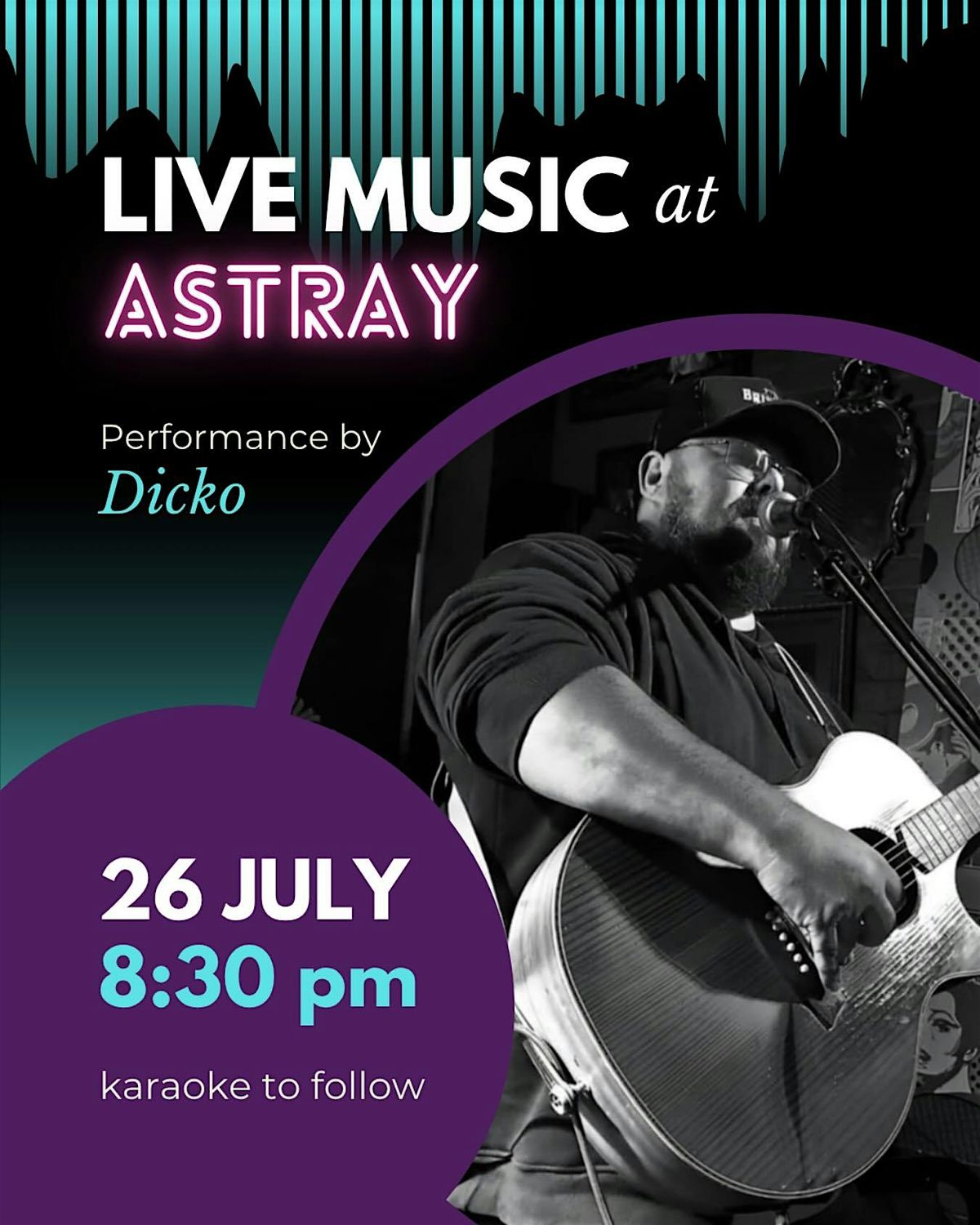 Dicko plays at Astray Bar!, 30 August | Event in Geelong | AllEvents