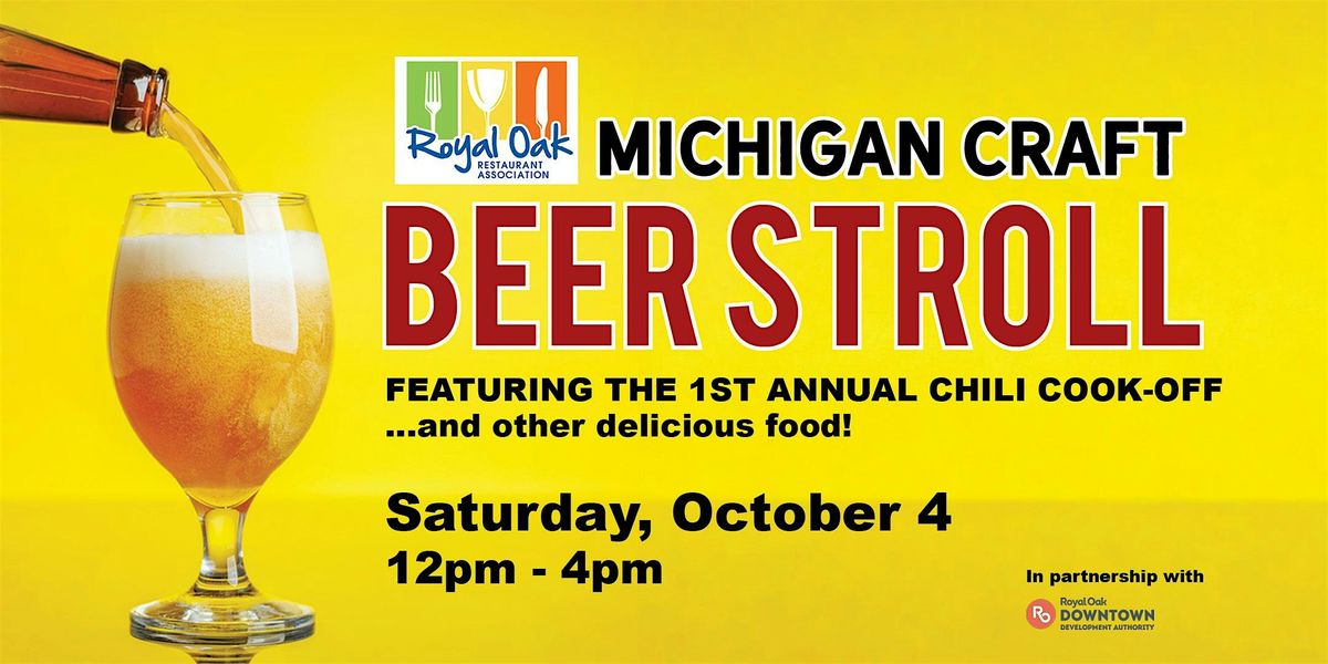 2025 Michigan Craft Beer Stroll, 4 October | Event in Royal Oak | AllEvents