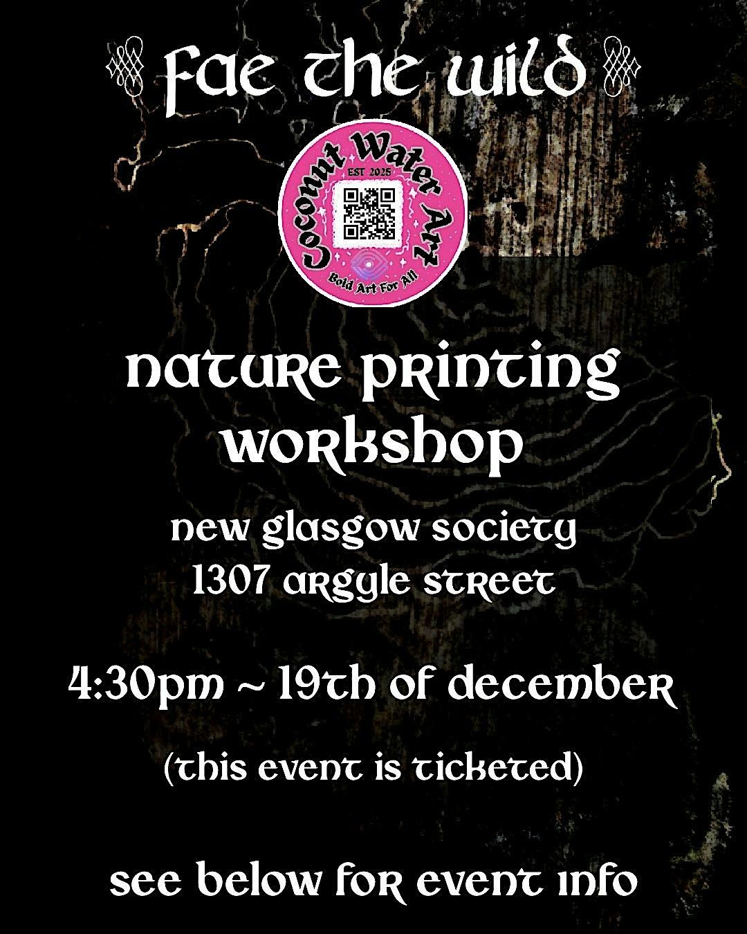 Nature Printing Workshop, 19 December | Event in Glasgow | AllEvents