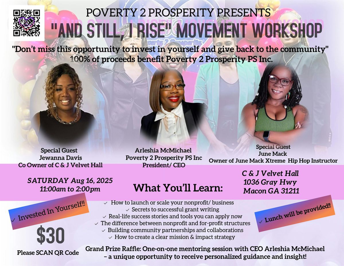 "And Still, I Rise" Movement Workshop, 16 August | Event in Macon | AllEvents