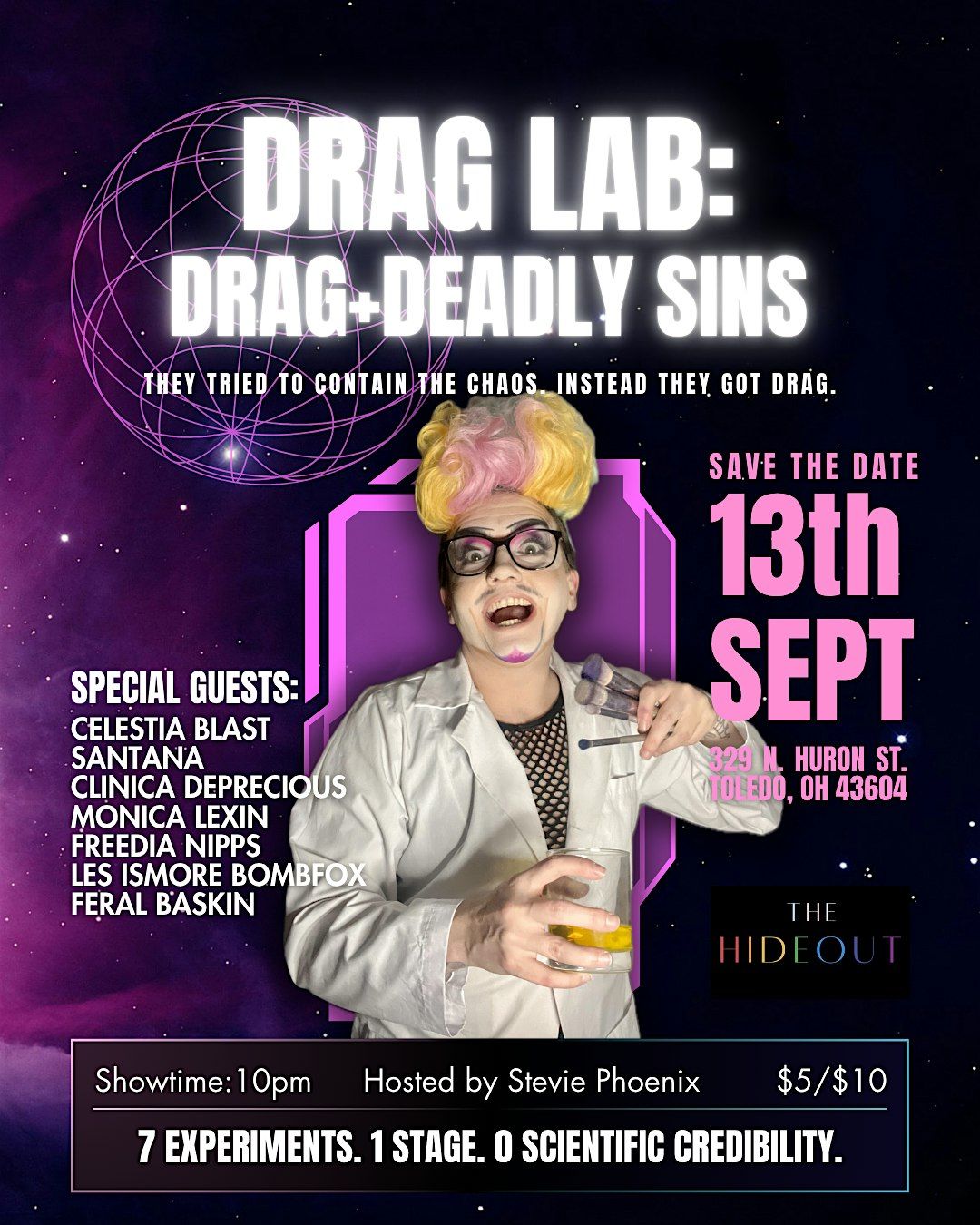 Drag Lab: Drag + Deadly Sins, 13 September | Event in Toledo | AllEvents