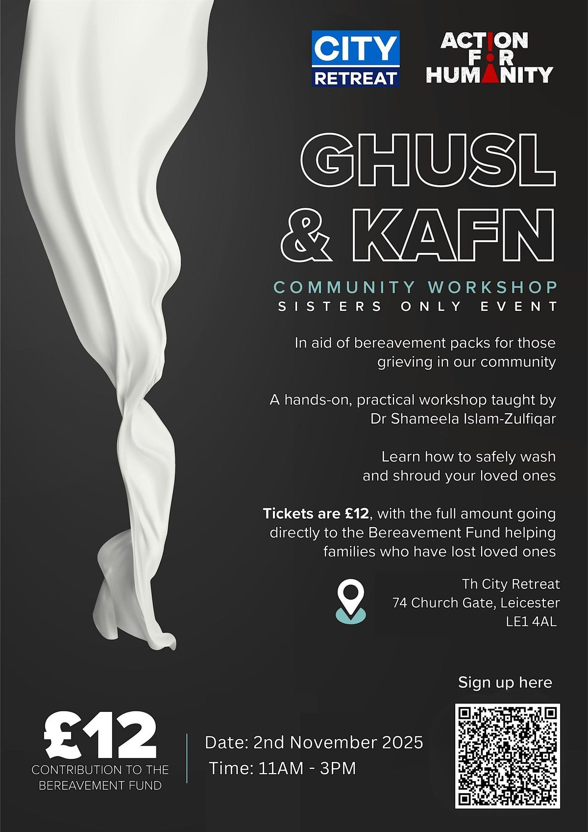 Ghusl & Kafn Class - City Retreat Leicester, 2 November | Event in Leicester | AllEvents