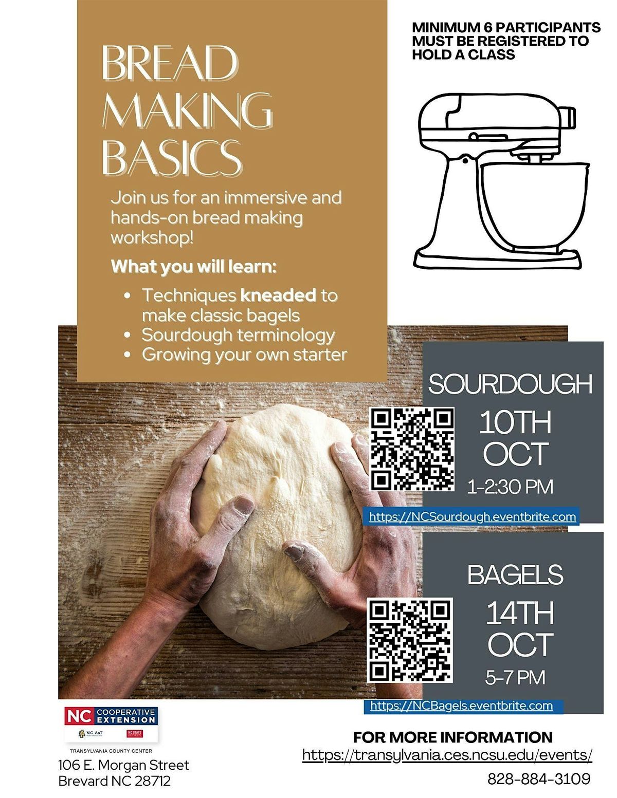 Bread Making Basics: Sourdough, 10 October | Event in Brevard | AllEvents