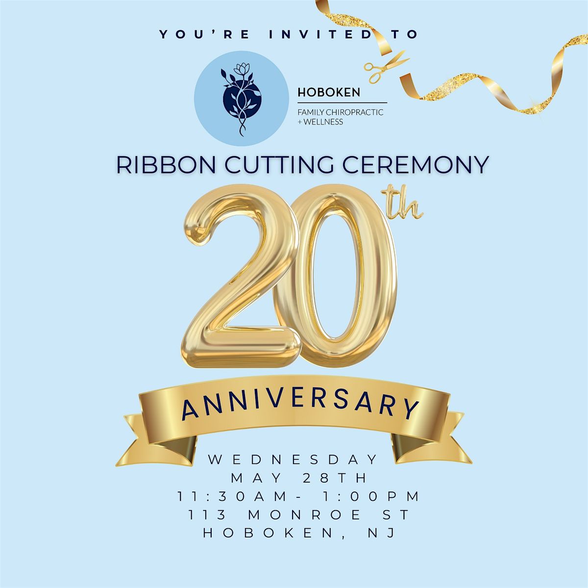 Ribbon Cutting Ceremony- 20th Anniversary!, 28 May | Event in Hoboken | AllEvents